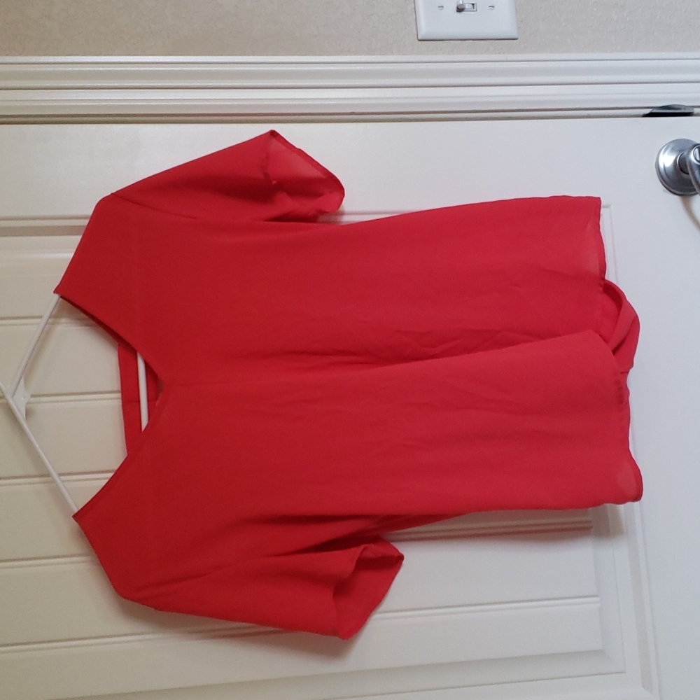 Small red lush blouse.
